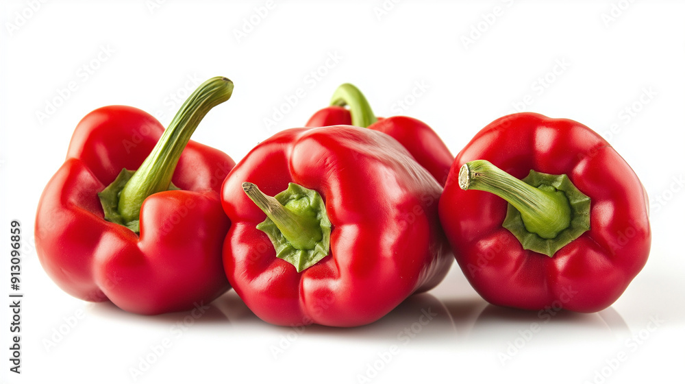 sweet pepper, paprika isolated on white background sweet pepper, paprika isolated on white background