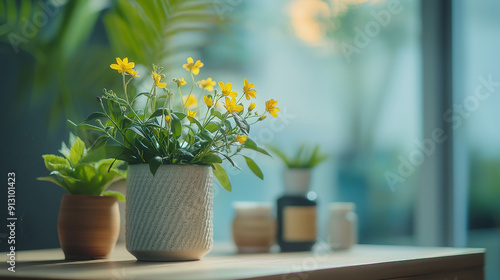 Wallpaper Mural Aaron's beard plant a Plant with yellow flowers Torontodigital.ca