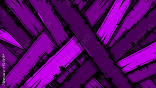 Abstract band tape purple grunge animated brutal comics style composition background