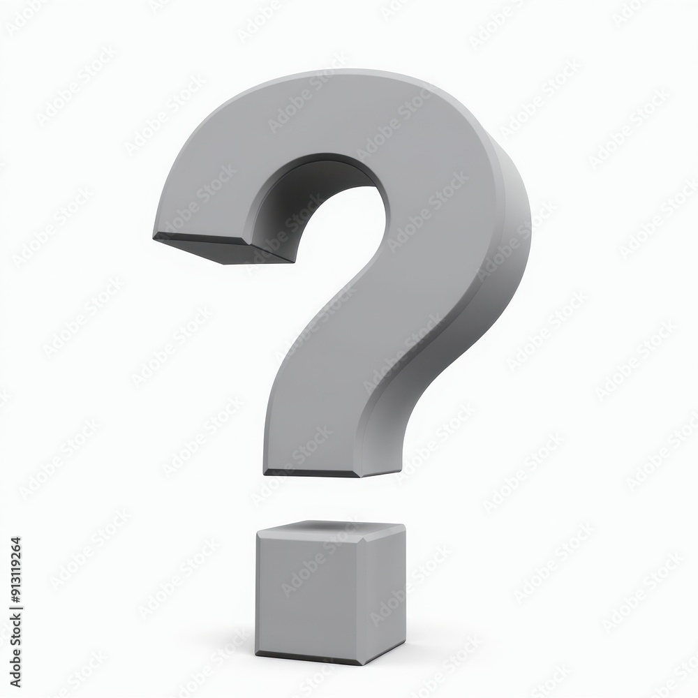Question mark shaped 3D icon design. Ask, help, support concept symbol illustration. Question mark shaped 3D icon design. Ask, help, support concept symbol illustration.