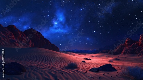 Mystical Desert Landscape Wallpaper