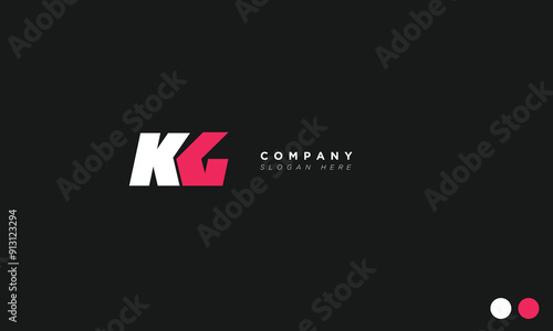 KG Alphabet letters Initials Monogram logo 