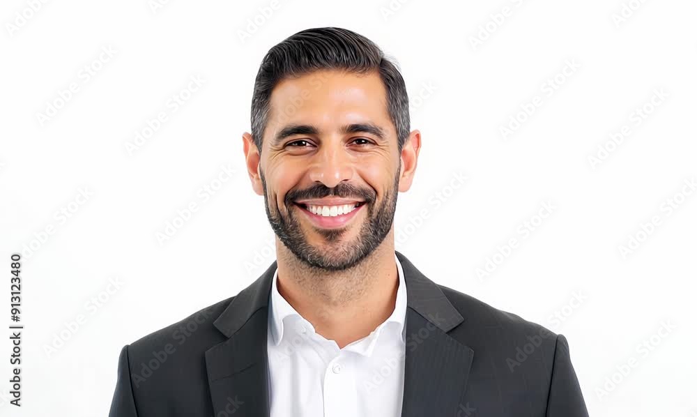 Portrait of a smiling arabian businessman isolated on a white background Portrait of a smiling arabian businessman isolated on a white background
