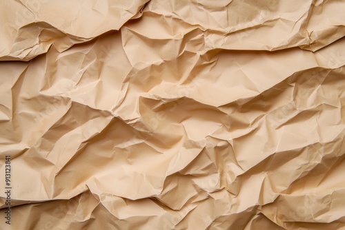 Wallpaper Mural Abstract crumpled and creased recycle brown paper texture background full frame  Torontodigital.ca