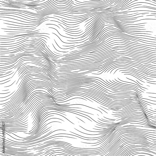 Continuous waveforms in parallel across the entire paper surface, seamless pattern vector