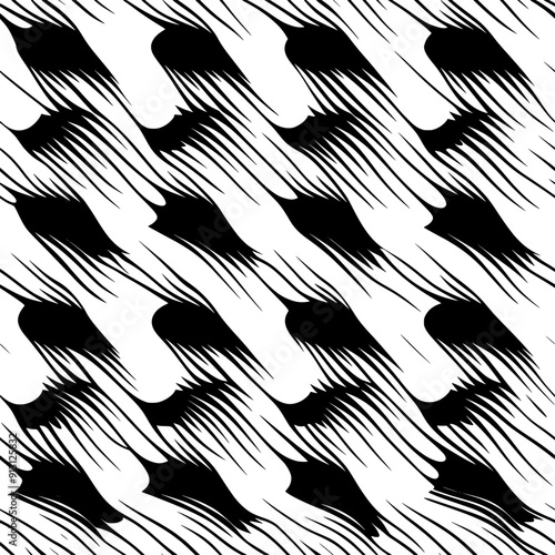 Continuous waveforms in parallel across the entire paper surface, seamless pattern vector