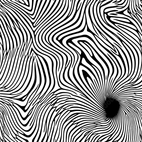 Radial pattern of lines emanating from a central point, seamless pattern vector