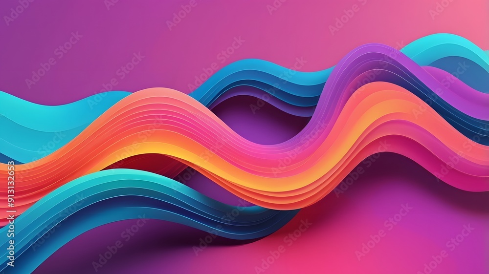 Abstract Electric Neon Waves, background, minimal backdrop Abstract Electric Neon Waves, background, minimal backdrop