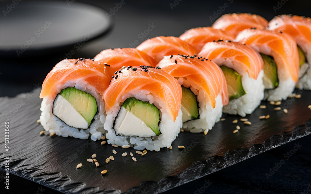 sushi and chopsticks sushi and chopsticks