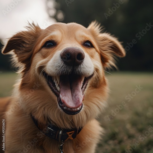 smiling dog