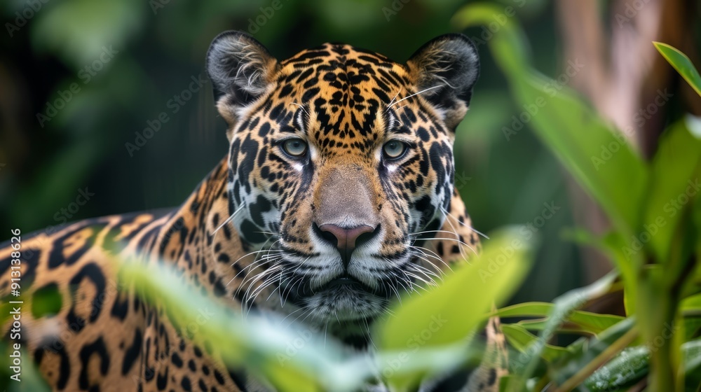 A tight shot of an adorable feline in a lush green field, surrounded by grass and plants, against a softly blurred backdrop A tight shot of an adorable feline in a lush green field, surrounded by grass and plants, against a softly blurred backdrop