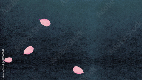 桜吹雪の背景　AI画像　ジェネレーティブAI