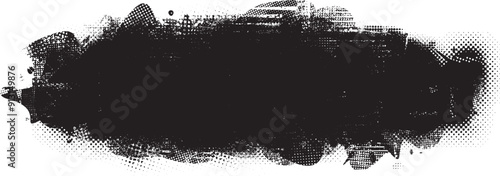 Glitch distorted grange shape . Noise grungy logo . Trendy defect error shapes . Glitched frame .Grunge textured . Distressed effect .Vector shapes