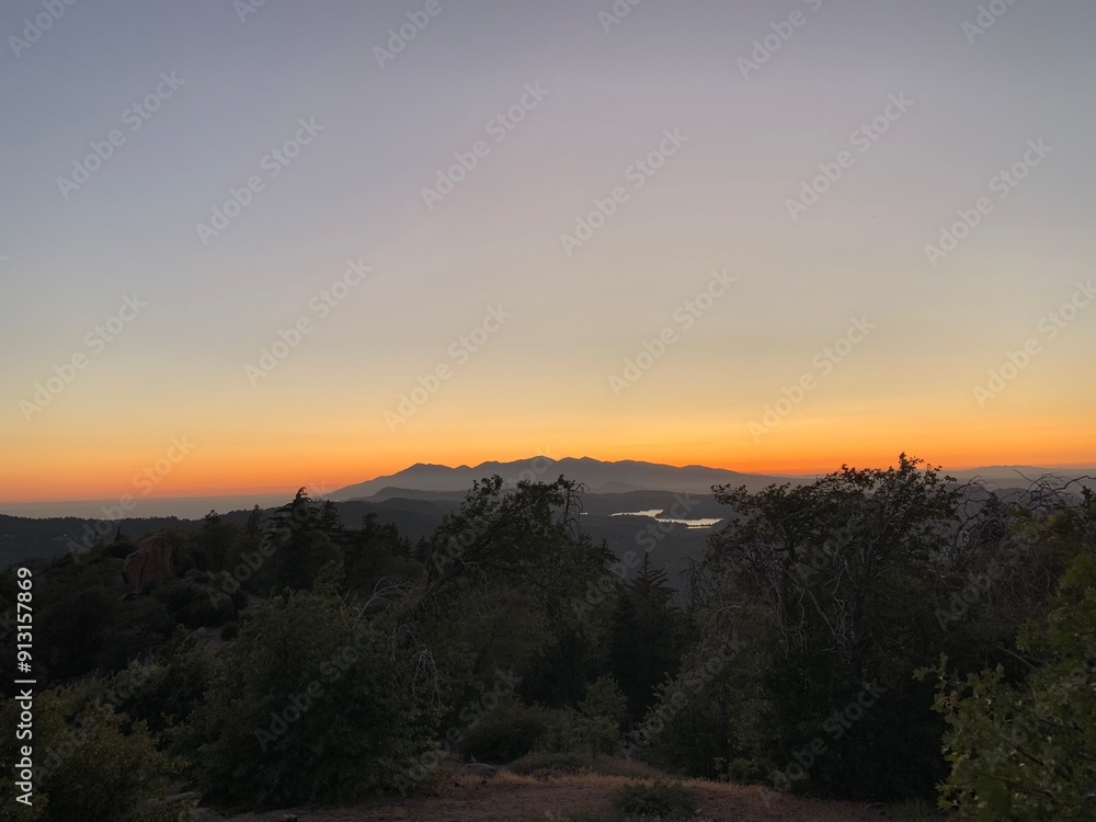 sunset mountain landscape sunset mountain landscape