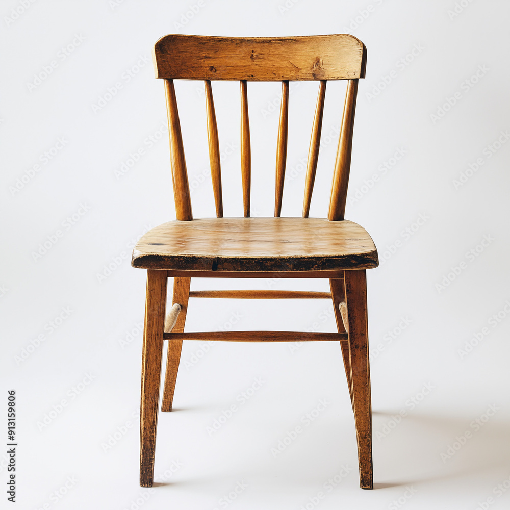 Image of a wooden chair against a white background, highlighting its simple design and natural elegance. Image of a wooden chair against a white background, highlighting its simple design and natural elegance.