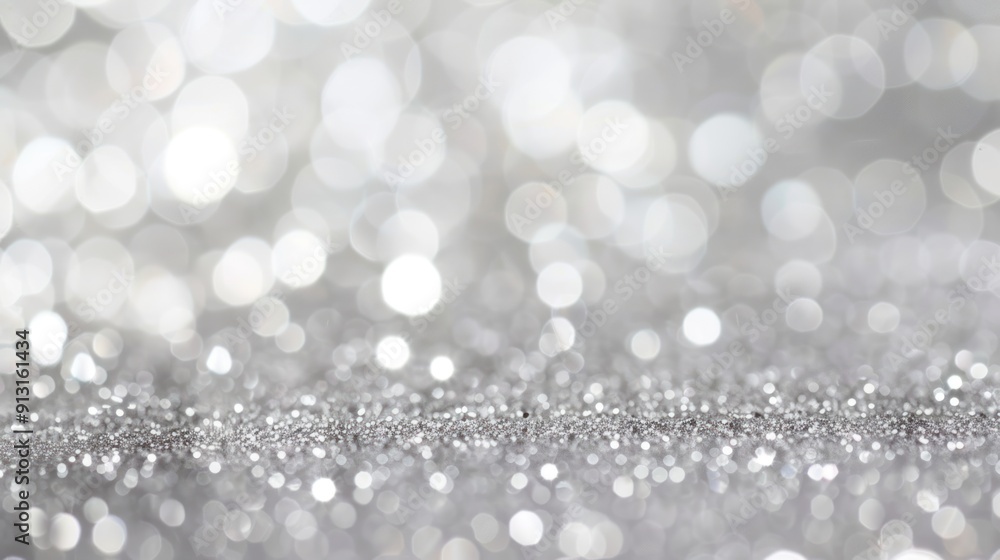 Silver Glitter Abstract Background Silver Glitter Abstract Background