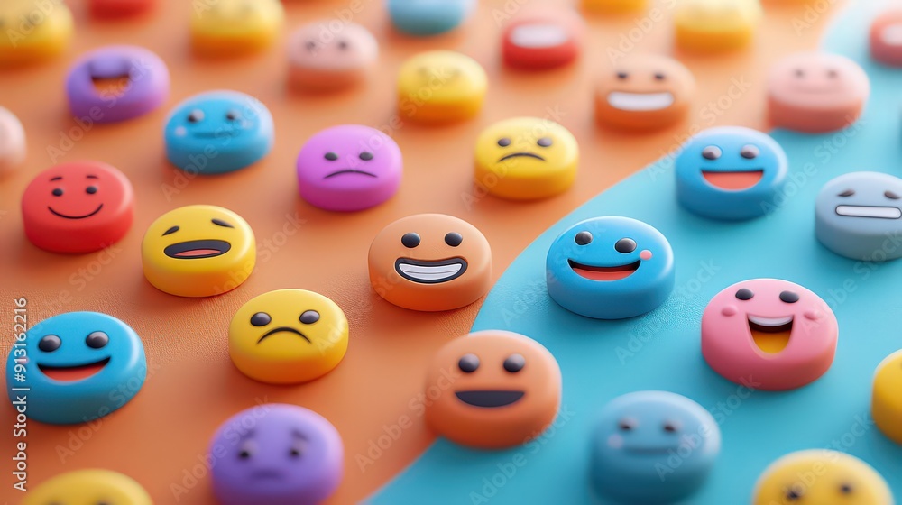 collection of icons featuring various emotional faces such as happiness, sadness, anger, and surprise, each with distinct facial expressions and colors. collection of icons featuring various emotional faces such as happiness, sadness, anger, and surprise, each with distinct facial expressions and colors.