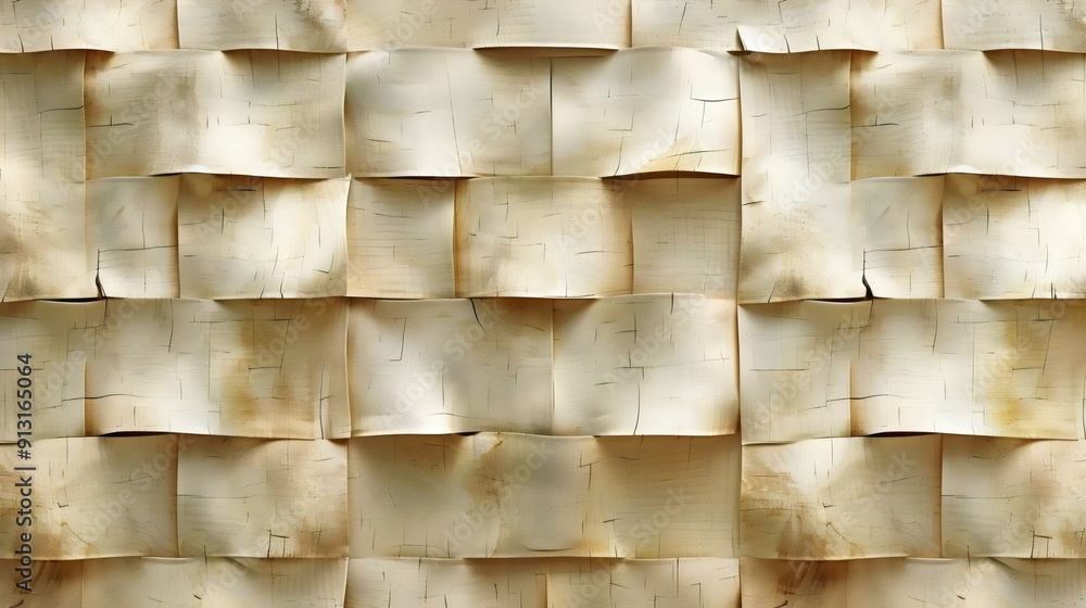 A wall made of paper with a brownish color