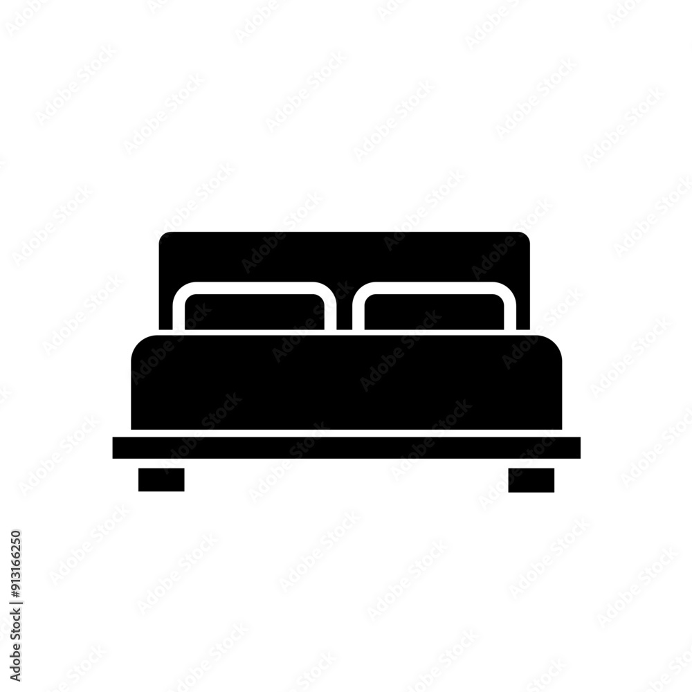 hotel bed - vector icon hotel bed - vector icon