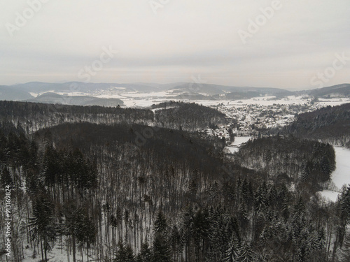 Verschneite Landschaft  photo