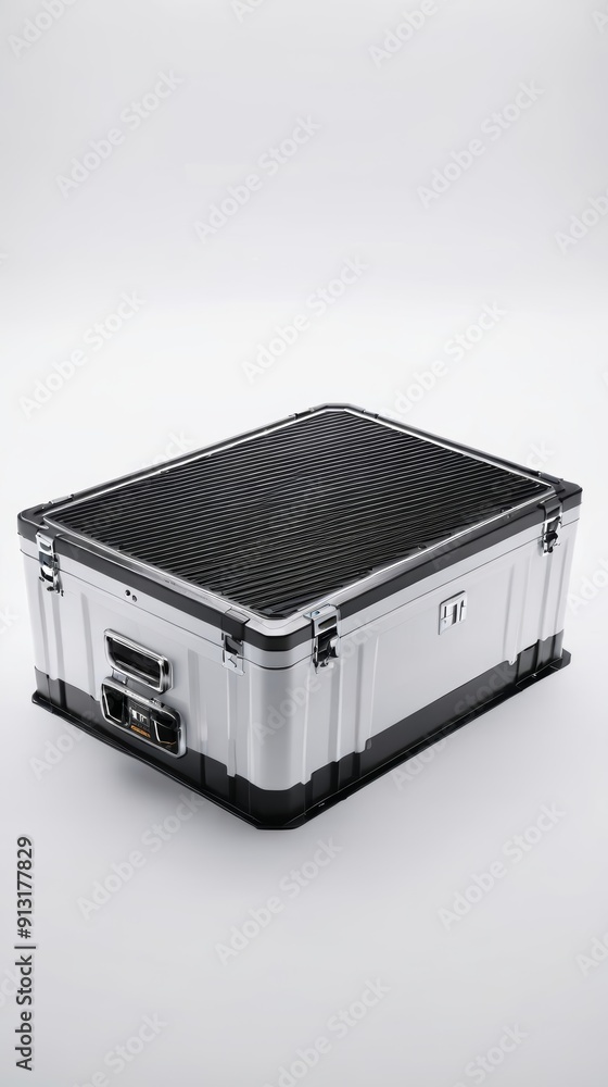 White and Black Case on White Floor White and Black Case on White Floor