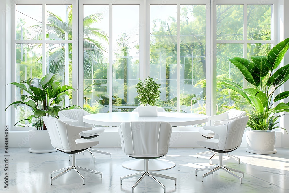 Modern empty blank interior office room for work, Mockup Frame-Minimalistic concrete coworking office Modern empty blank interior office room for work, Mockup Frame-Minimalistic concrete coworking office
