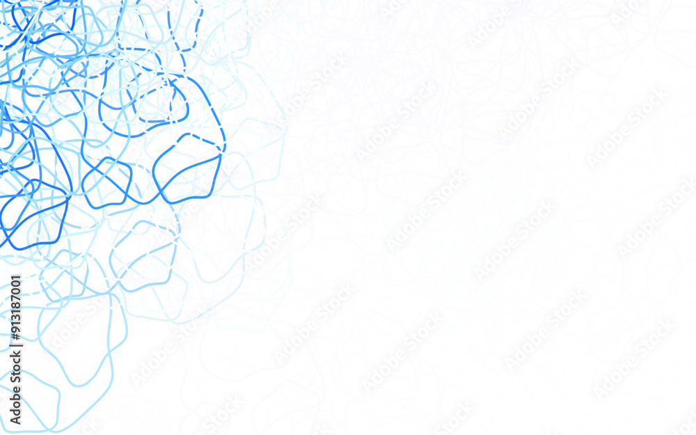 Dark BLUE vector template with chaotic shapes. Dark BLUE vector template with chaotic shapes.