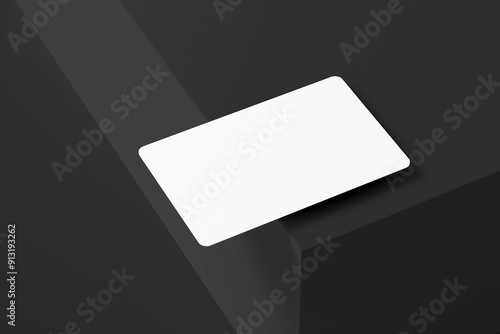 3D iluustration. Credit card mockup isolated photo