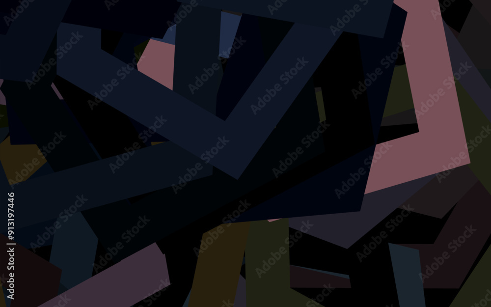 Dark Pink, Yellow vector background with hexagons. Dark Pink, Yellow vector background with hexagons.
