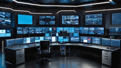 Multiscreen Control Room Operation photo