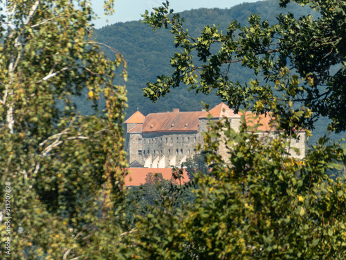 Wallpaper Mural View on the castle Neulengbach, Lover Austria an the summer sun Torontodigital.ca