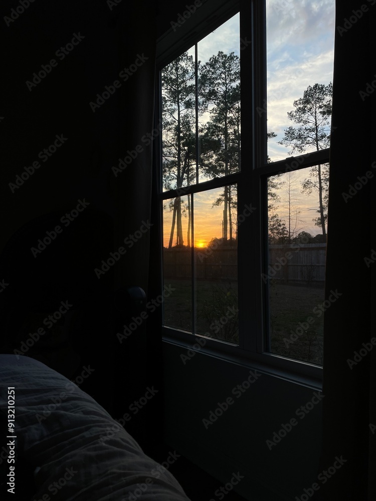 Window sunset Window sunset
