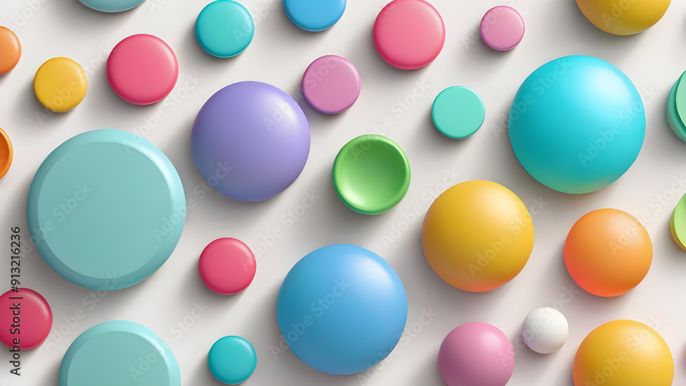 assortmentof 3d plastic styled cute vector shapes featuring roundness and smooth surfaces shadow assortmentof 3d plastic styled cute vector shapes featuring roundness and smooth surfaces shadow