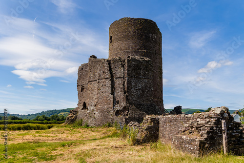 Ruins of Tretower Castle near Brecon in Mid Wales, UK