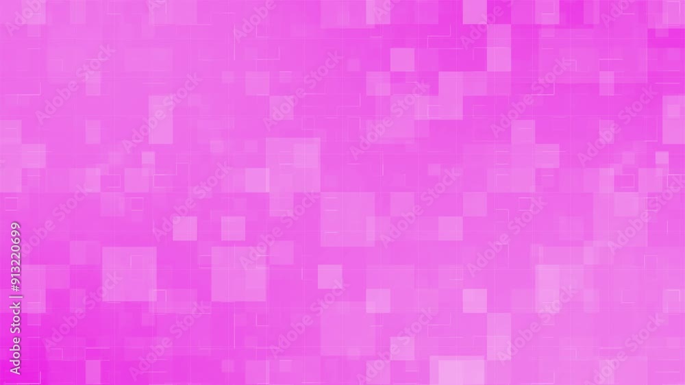 Seamless vibrant abstract background featuring a blend of pink pixelated flowing shimmers squares and rectangles in varying shades, creating a modern and dynamic visual effect loop. Seamless vibrant abstract background featuring a blend of pink pixelated flowing shimmers squares and rectangles in varying shades, creating a modern and dynamic visual effect loop.