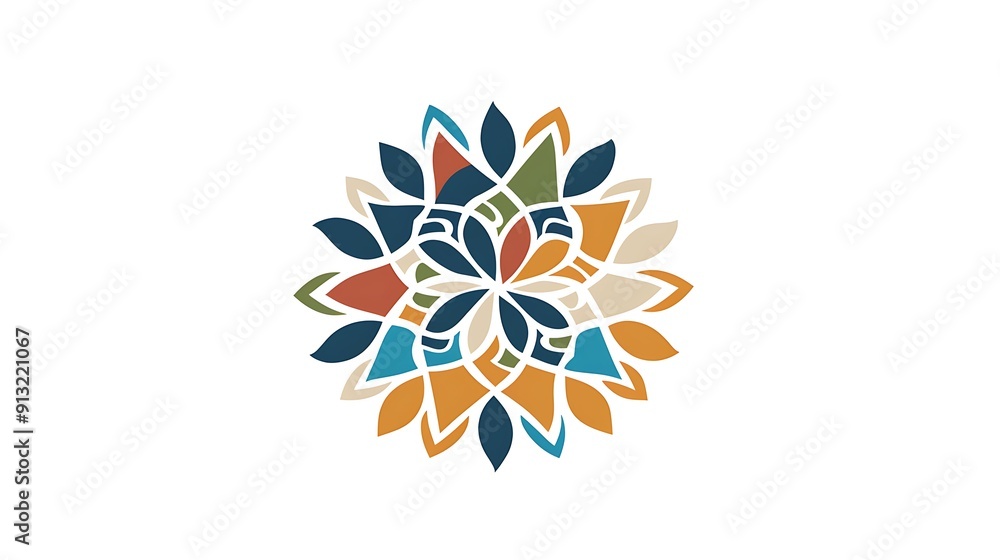 Obraz premium Community concept badge logo