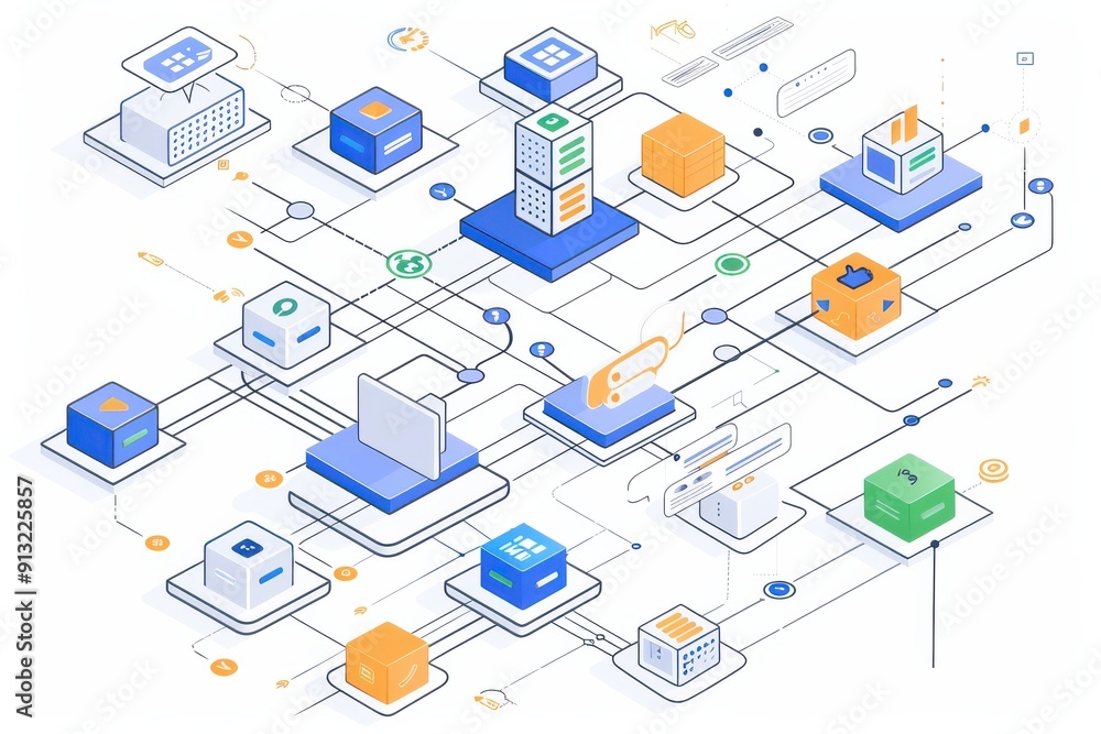 Digital Network Connectivity and Data Flow Diagram Digital Network Connectivity and Data Flow Diagram