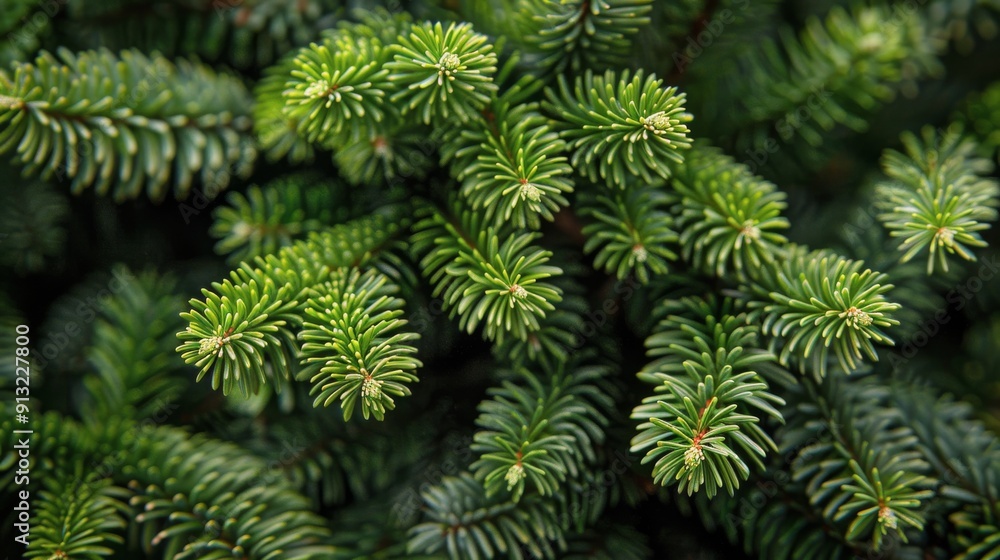 Pine Tree Close Up With Background Lights Pine Tree Close Up With Background Lights