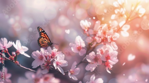 Butterfly Sitting on Flower