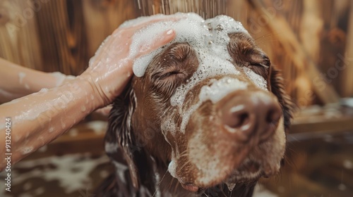 The Dog's Soothing Bath photo