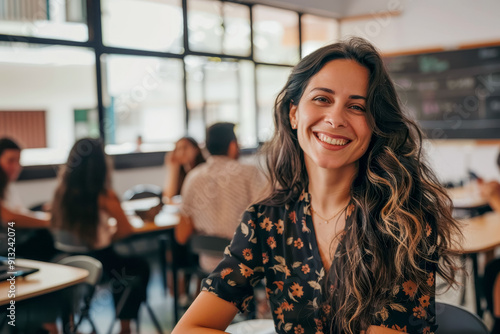 Young caucasian woman smiling 