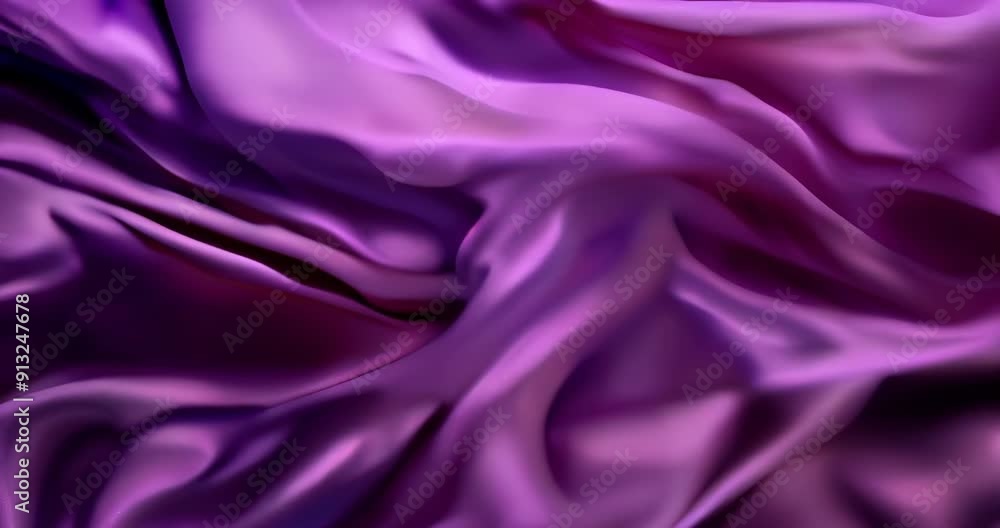 Smooth purple silk waves in slow motion, elegant video backgrounds Smooth purple silk waves in slow motion, elegant video backgrounds
