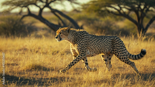 cheetah in the savannah