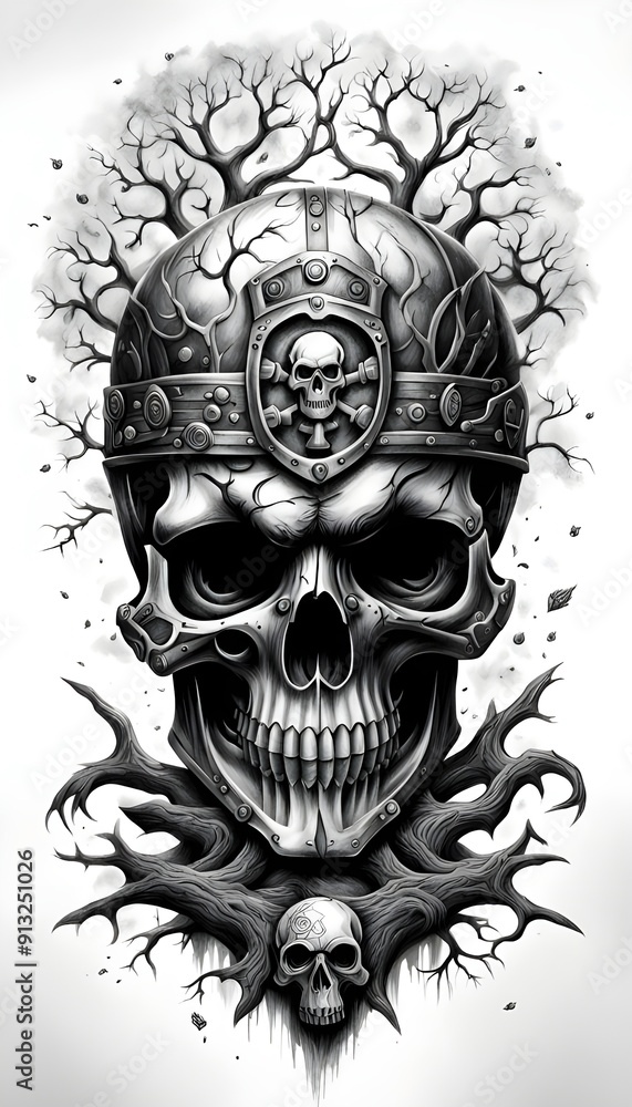 Black & Grey Tattoo Design Black & Grey Tattoo Design