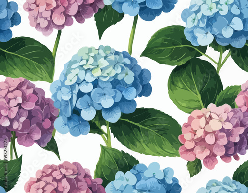 Hydrangea | Redoubt Flower Illustration
