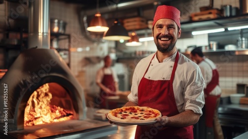 The Chef with Pizza photo