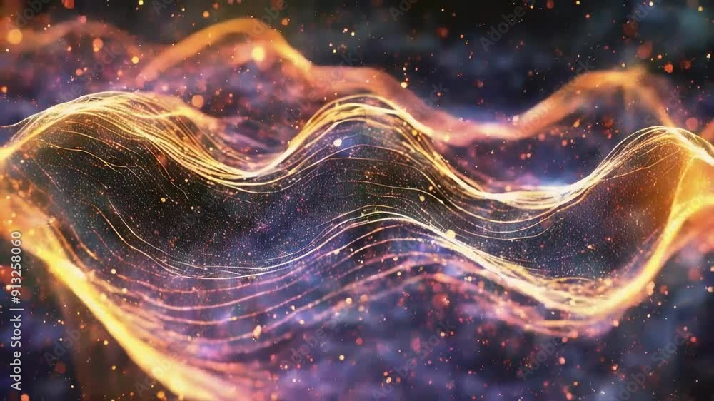 custom made wallpaper toronto digitalFloating Particle Waves