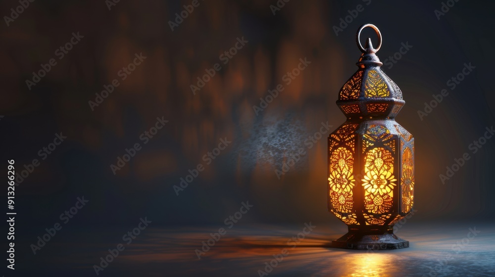 Ornate Metal Lantern with Warm Glow
Ornate Metal Lantern with Warm Glow