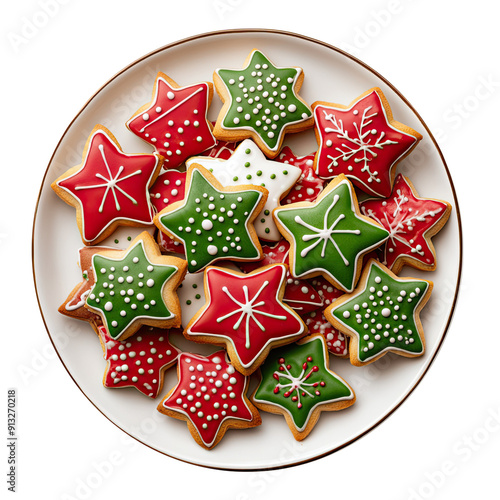 Christmas Star Cookies Isol...