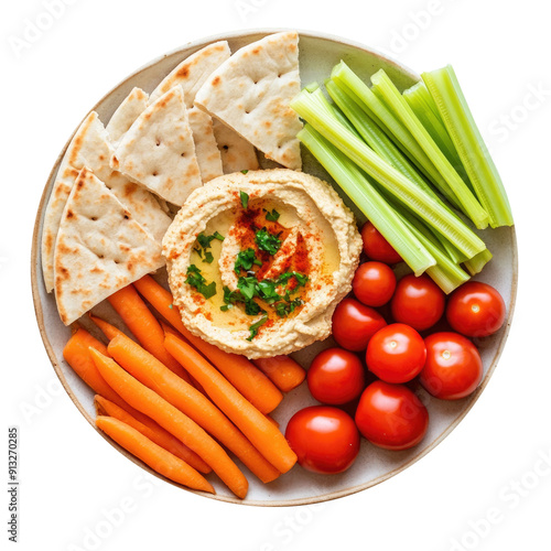Hummas and Carrots, Celery,...